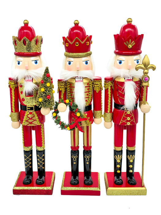 Christmas Wreath Wooden Nutcracker F07AM9-30-N01325A