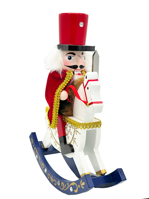 Soldier Rocking Horse Wooden Nutcracker F07AM9-32-N01860A