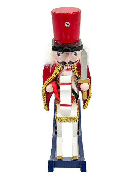Soldier Rocking Horse Wooden Nutcracker F07AM9-32-N01860A