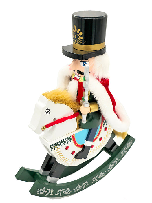 Soldier Rocking Horse Wooden Nutcracker F07AM9-33-N01096B