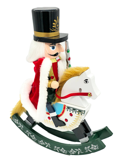 Soldier Rocking Horse Wooden Nutcracker F07AM9-33-N01096B