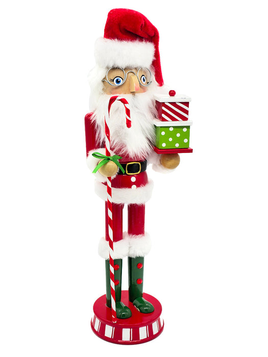 Presents Santa Wooden Nutcracker F07AM9-5-N01869A