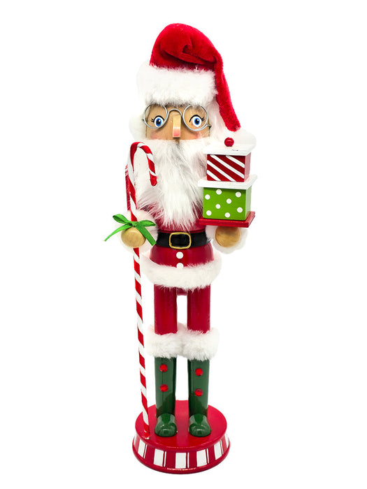 Presents Santa Wooden Nutcracker F07AM9-5-N01869A