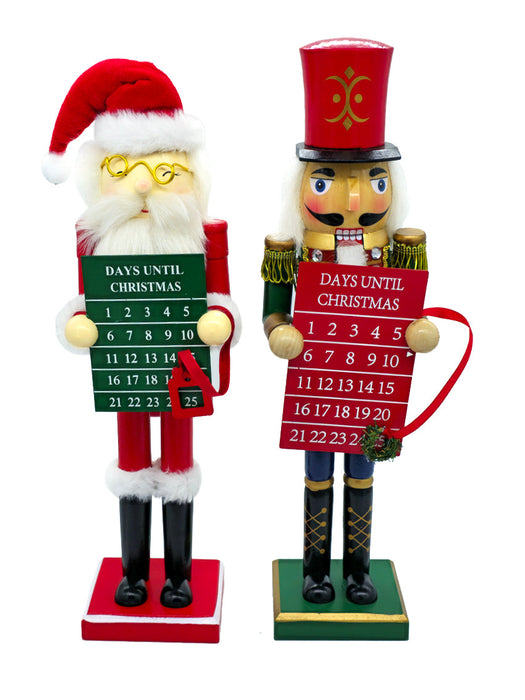 Countdown Santa Wooden Nutcracker F07AM9-7-N01830A