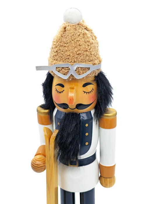 Skier Wooden Nutcracker F07AM9-71-N01852A