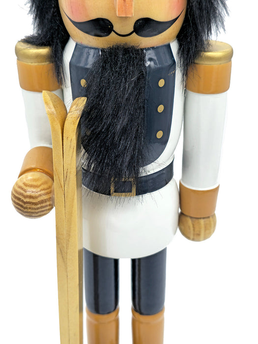 Skier Wooden Nutcracker F07AM9-71-N01852A