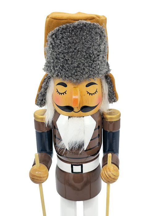 Ski Pole Wooden Nutcracker F07AM9-71-N01852C