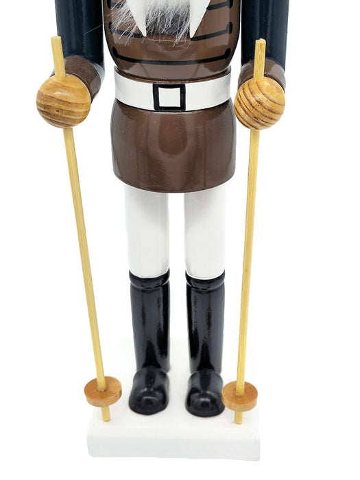 Ski Pole Wooden Nutcracker F07AM9-71-N01852C