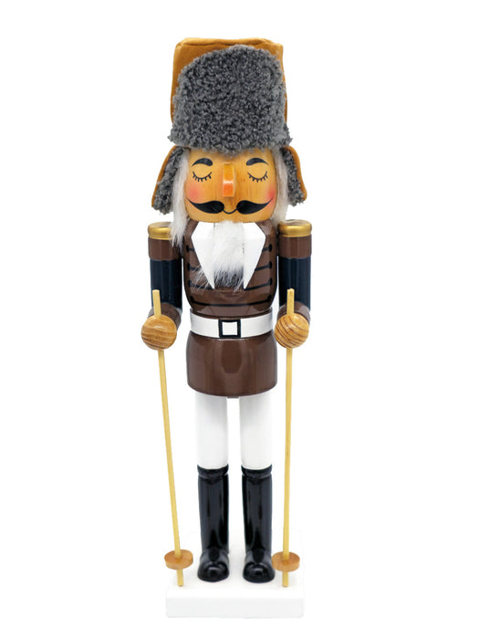 Ski Pole Wooden Nutcracker F07AM9-71-N01852C