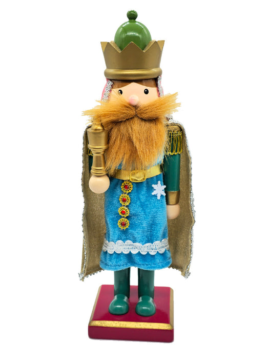 Blue King Wooden Nutcracker F07AM9-74-N01849A