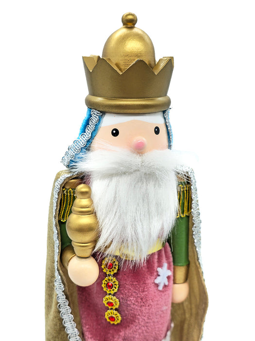 Pink King Wooden Nutcracker F07AM9-74-N01849B