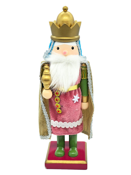 Pink King Wooden Nutcracker F07AM9-74-N01849B