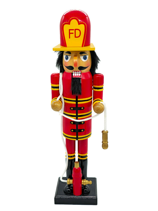 Fire Chief Wooden Nutcracker F07AM9-8-N01842A