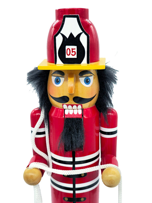 Firefighter Wooden Nutcracker F07AM9-8-N01842B