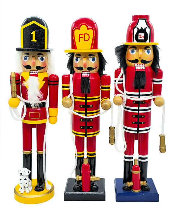 Fire Chief Wooden Nutcracker F07AM9-8-N01842A