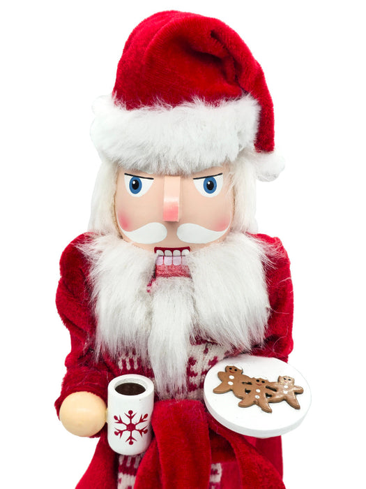 Cookie Tray Santa Wooden Nutcracker F07AM9-9-N01752