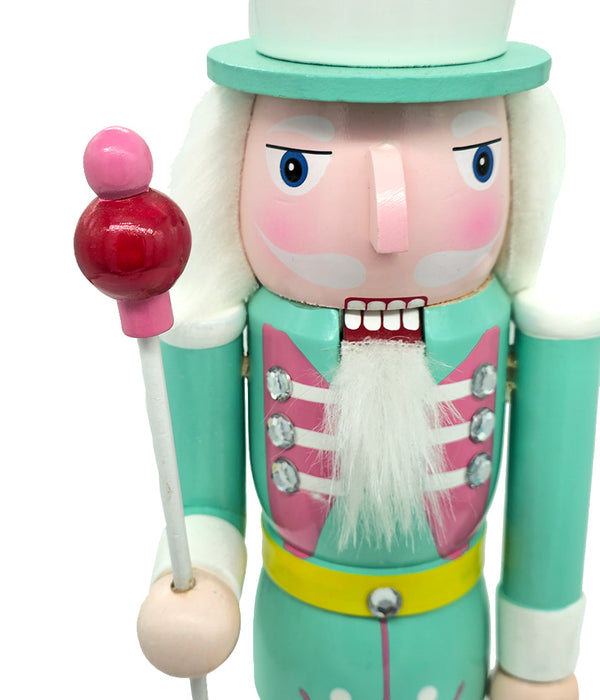 Mint Wooden Nutcracker F07M14-29-N01703 green stand