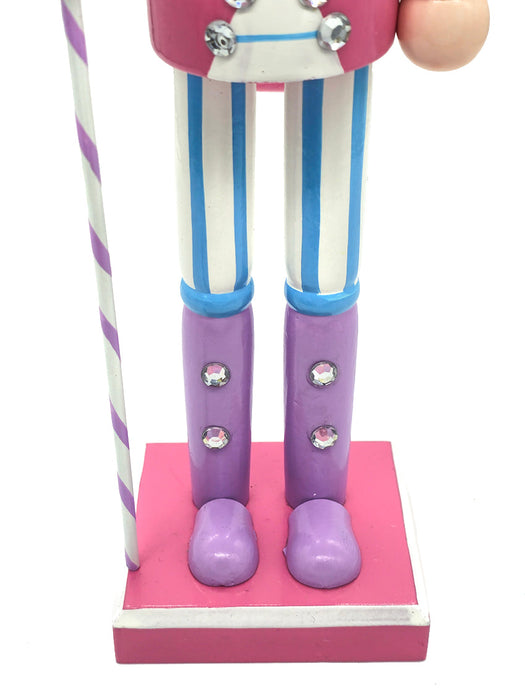 Pink King Wooden Nutcracker F07M14-29-N01703 pink stand