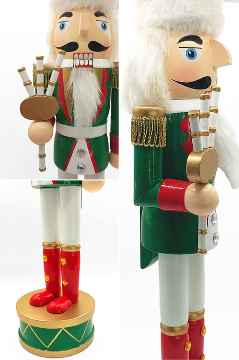 Christmas Bagpipes Nutcracker. Wizardi Classic Festive Decoration F07M14-32-N01819B