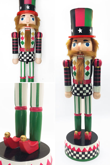 Christmas Nutcracker. Wizardi Classic Festive Decoration F07M14-37-N01833A