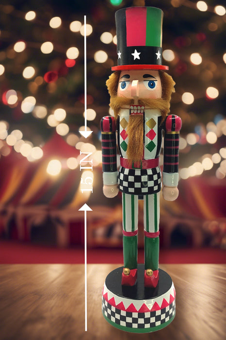 Christmas Nutcracker. Wizardi Classic Festive Decoration F07M14-37-N01833A