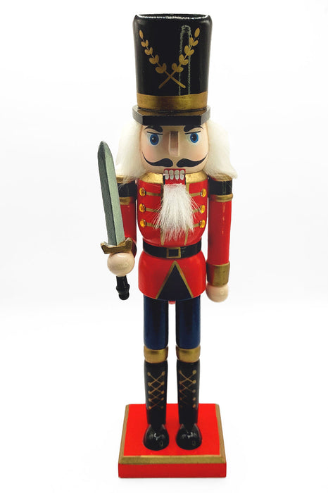 Christmas Nutcracker the Swordsman. Wizardi Classic Festive Decoration F07M14-39-N01365B