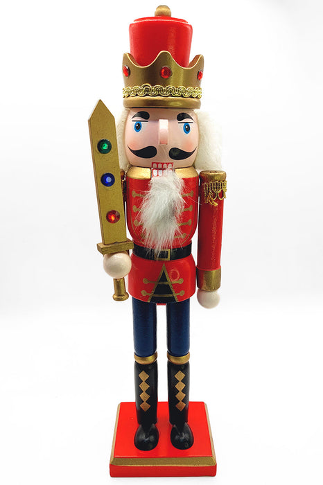 Christmas Nutcracker the Swordsman. Wizardi Classic Festive Decoration F07M14-40-N01012A