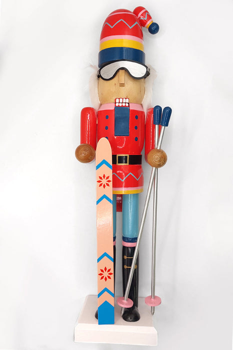 Christmas Nutcracker the Skier. Wizardi Classic Festive Decoration F07M14-42-N01826A