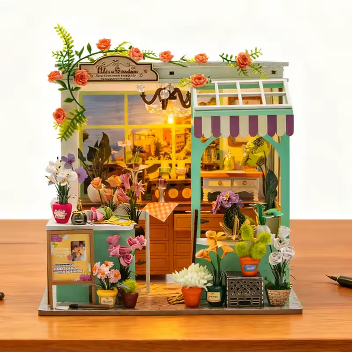 Alice Garden Dollhouse Kit - Miniature Wizardi Roombox Kit F07M5-63-M2507