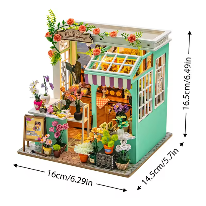 Alice Garden Dollhouse Kit - Miniature Wizardi Roombox Kit F07M5-63-M2507