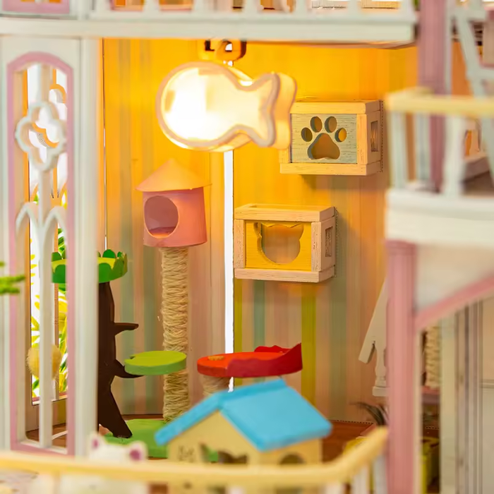 Windsor Castle Dollhouse Kit - Miniature Wizardi Roombox Kit F07M5-65-L2503