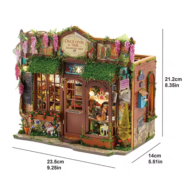 Once Upon a Time Dollhouse Kit - Miniature Wizardi Roombox Kit F07M5-71-F-068-A