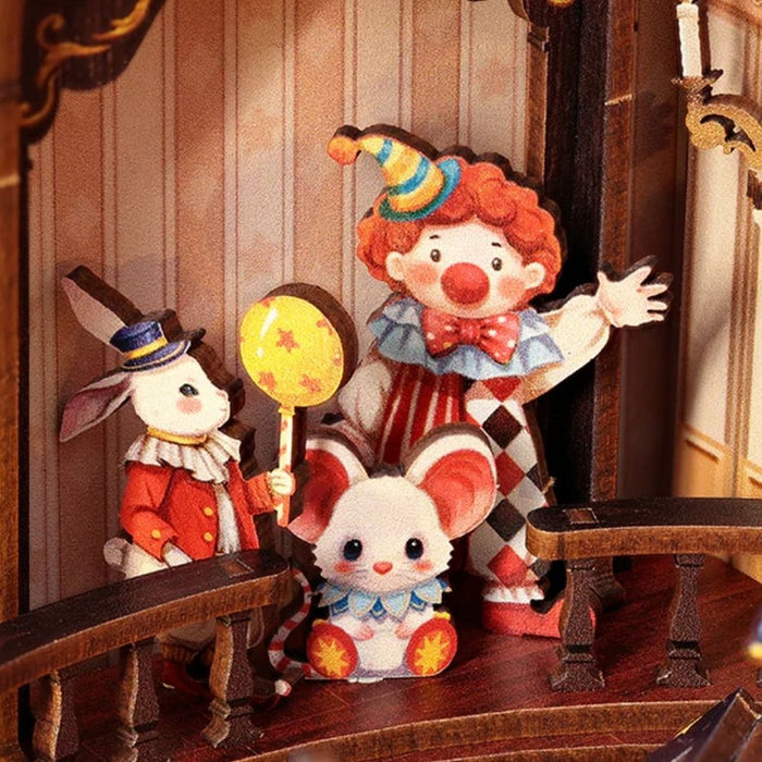 Animal Carnival Dollhouse Kit - Miniature Wizardi Roombox Kit F07M5-80-TTBC501