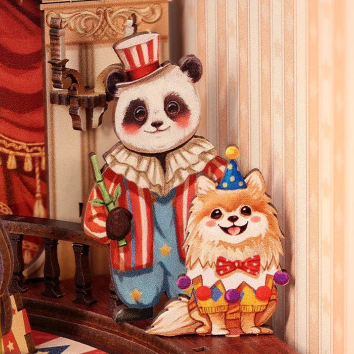 Animal Carnival Dollhouse Kit - Miniature Wizardi Roombox Kit F07M5-80-TTBC501