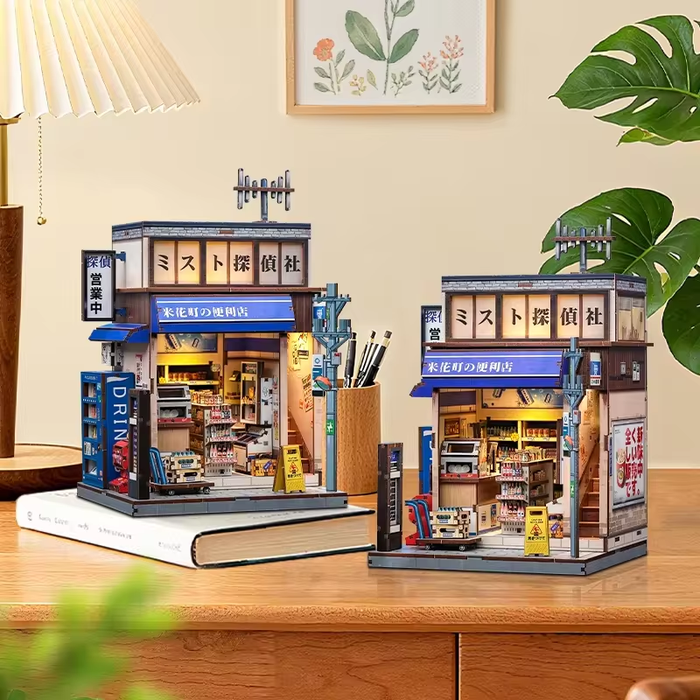 Beika-cho Convenience Store Dollhouse Kit - Miniature Wizardi Roombox Kit F07M5-86-CWGC222