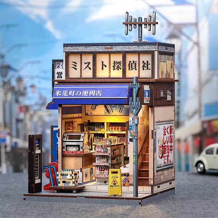 Beika-cho Convenience Store Dollhouse Kit - Miniature Wizardi Roombox Kit F07M5-86-CWGC222