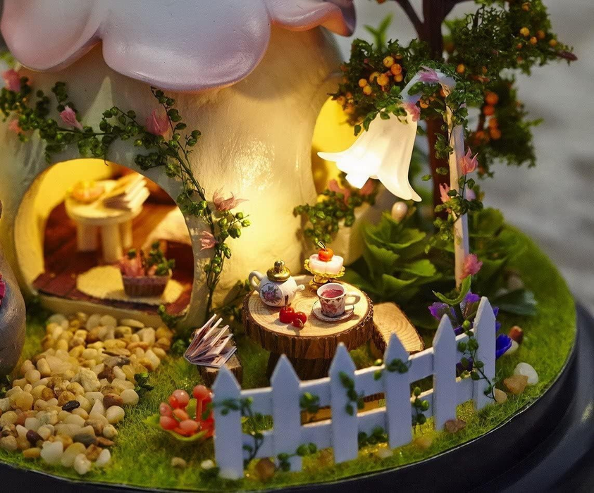 Green Garden Dollhouse Kit - Miniature Wizardi Roombox Kit F07M5-89-2015