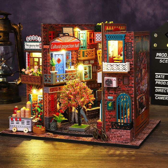 Time Imprint Dollhouse Kit - Miniature Wizardi Roombox Kit F07M51-74-ES010-A