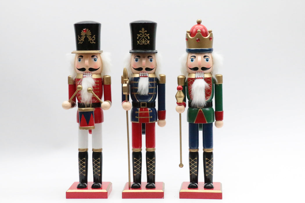 Wooden Drummer Nutcracker Wizardi F07M6-11 Red