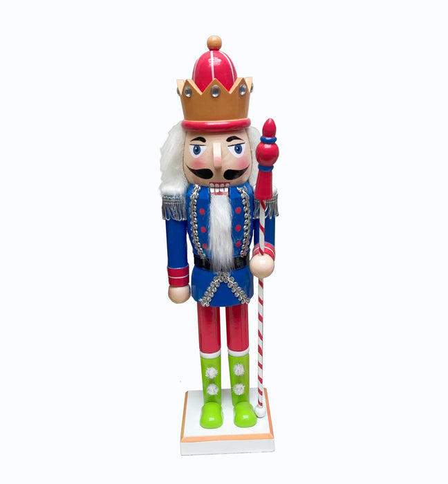 Wooden Nutcracker King Figurine Wizardi F07M6-1B