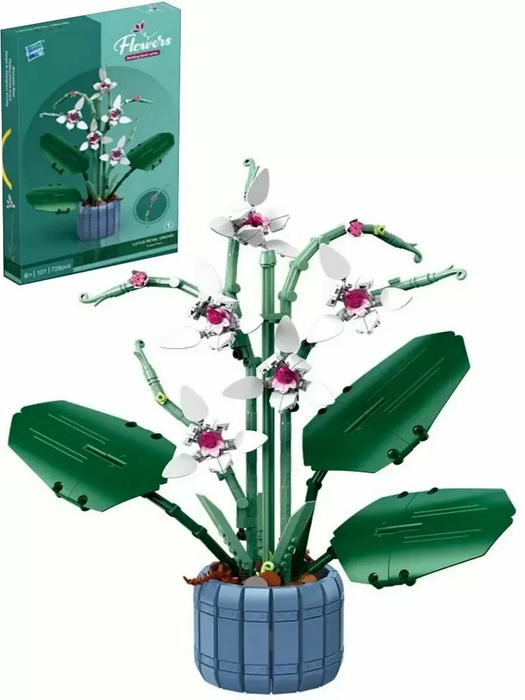 Flower Building Brick Kit - Lotus Petal Orchid by Wizardi F07M9-1(101)