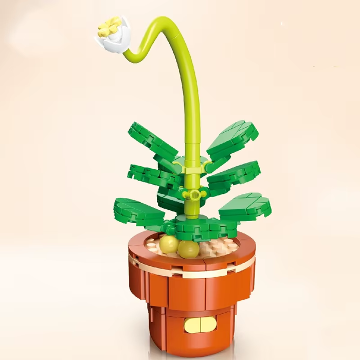 Plant Building Brick Kit - Stone Lotus by Wizardi F07N11-24-10(113)