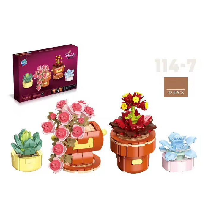 Plants Brick Building Set Wizardi F07N11-4-7(114)