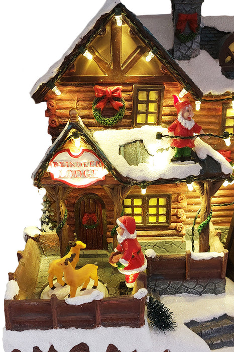 Santa's Lodge - Christmas Village Collection by Wizardi F07N5-15