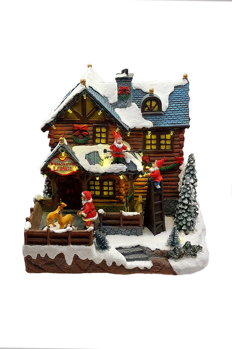 Santa's Lodge - Christmas Village Collection by Wizardi F07N5-15