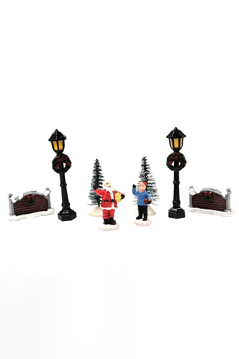 Christmas Village Set - Santa‚Äôs Street by Wizardi F07N5-1C