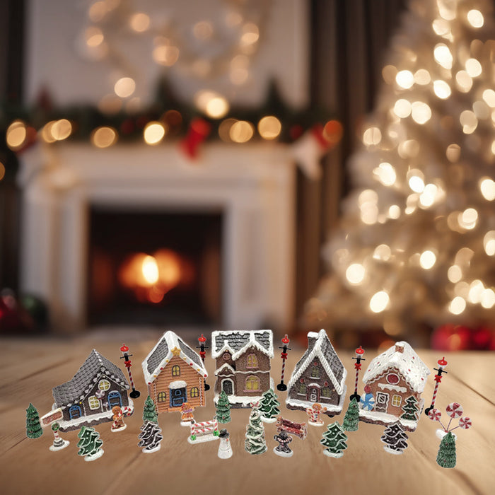 Christmas Village Set - Holiday Hearth by Wizardi F07N5-4