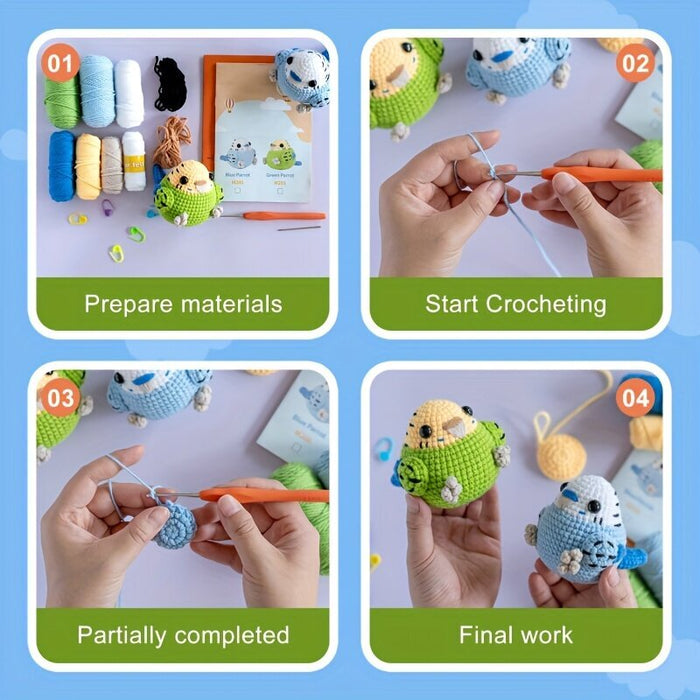 Budgie Amigurumi Crochet Kit F07N8-M200