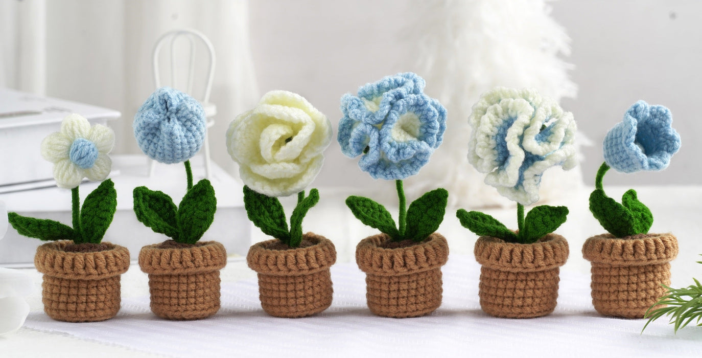Potted Flower Amigurumi DIY Crochet Kit Wizardi F07N8-M20