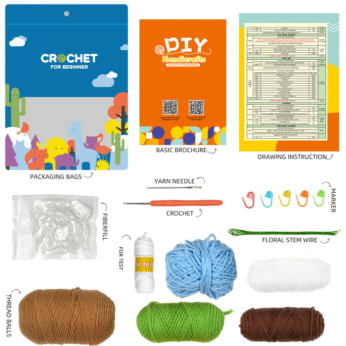 Potted Flower Amigurumi DIY Crochet Kit Wizardi F07N8-M20